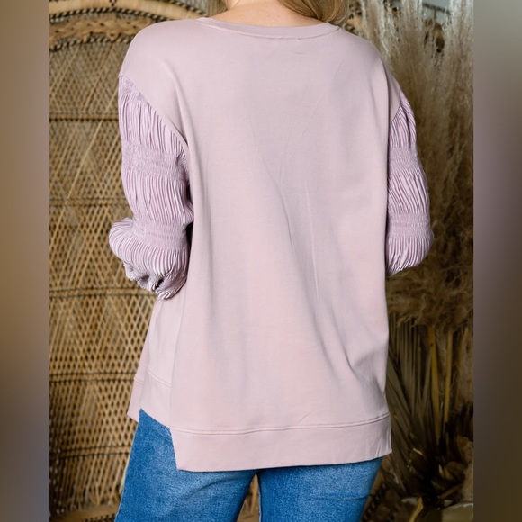 JOH Blush Radana Pointe Knit Top Women's Round Neck Textured L/S Size XXL NEW - Picture 8 of 12